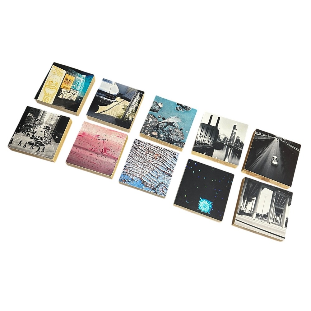 Chicago the Beautiful Limited Edition Wood Art Blocks Set of 10 Urban Decor